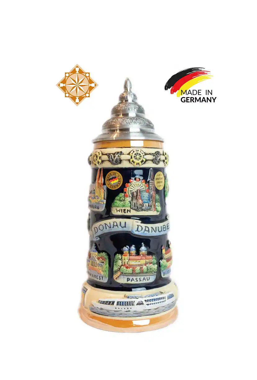 Beer Stein | The Danube River | L Beer Stein | The Danube River | L