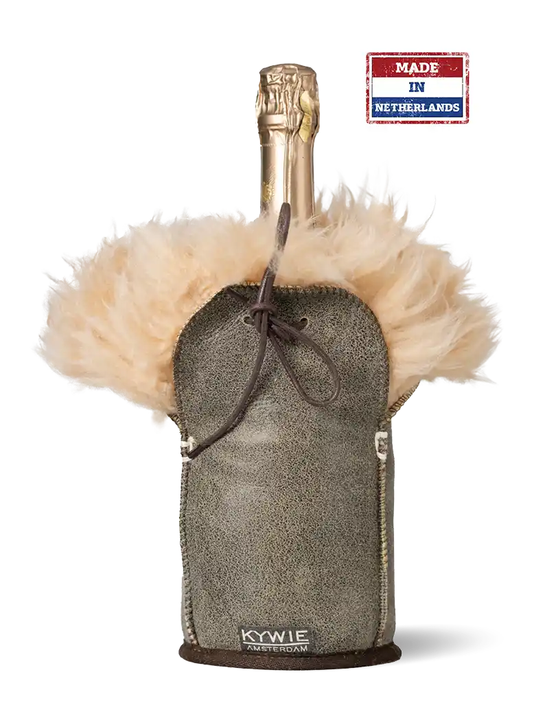 KYWIE | Champagne Cooler | Brown Leather Fluffy KYWIE | Champagne Cooler | Brown Leather Fluffy