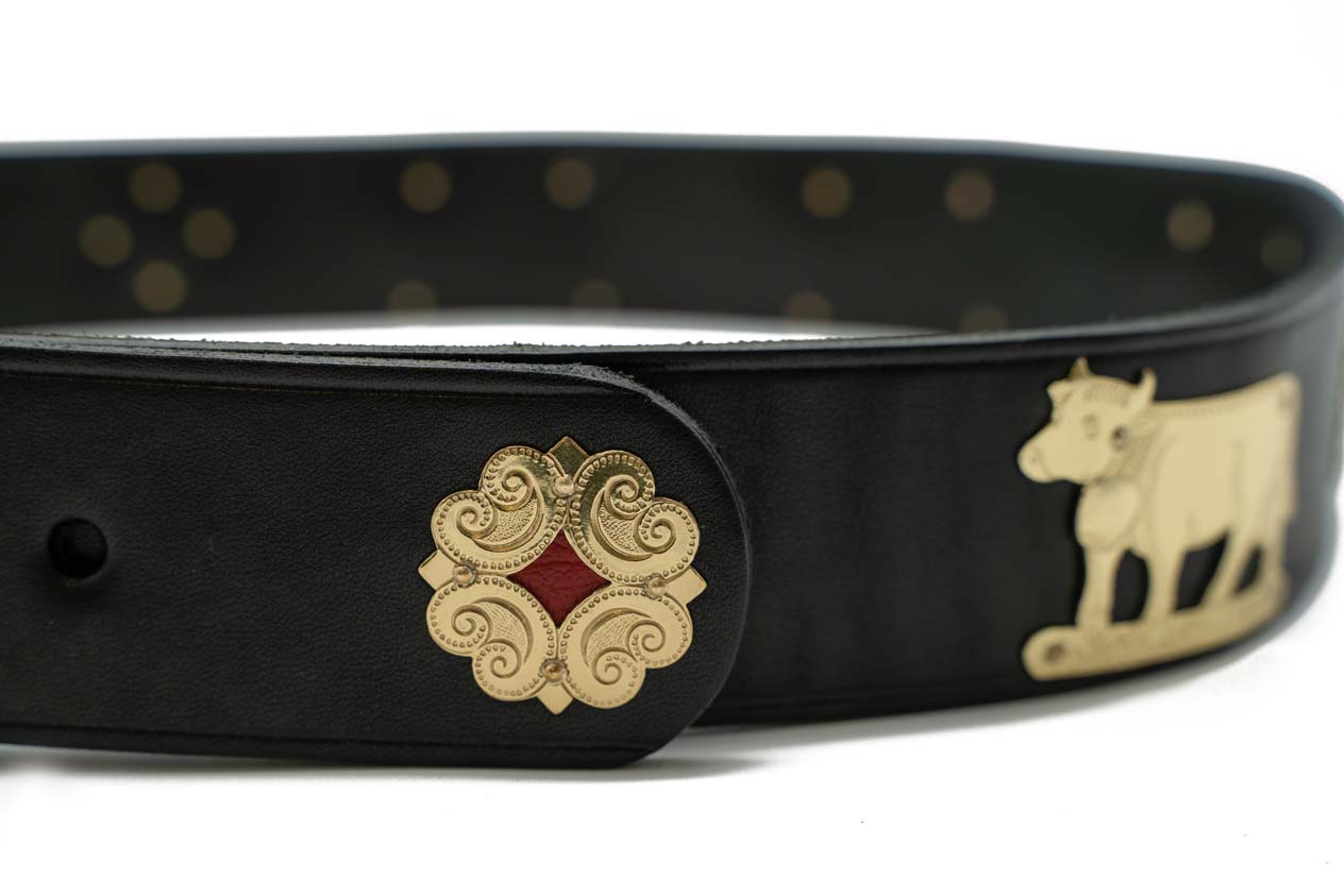 Leather Belt | Brass Fittings | 115cm