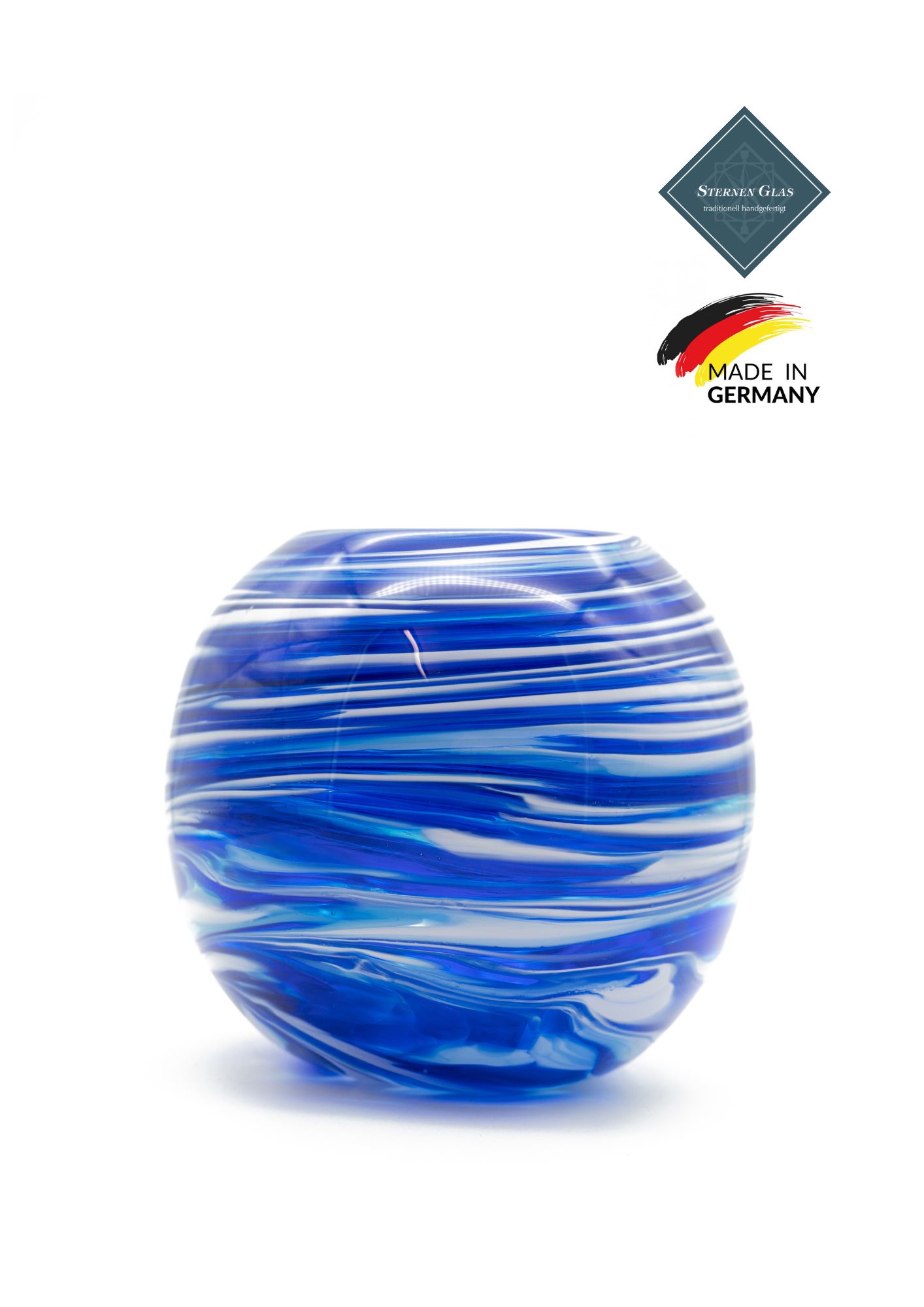 STERNEN GLAS | Round Vase | Blue STERNEN GLAS | Round Vase | Blue