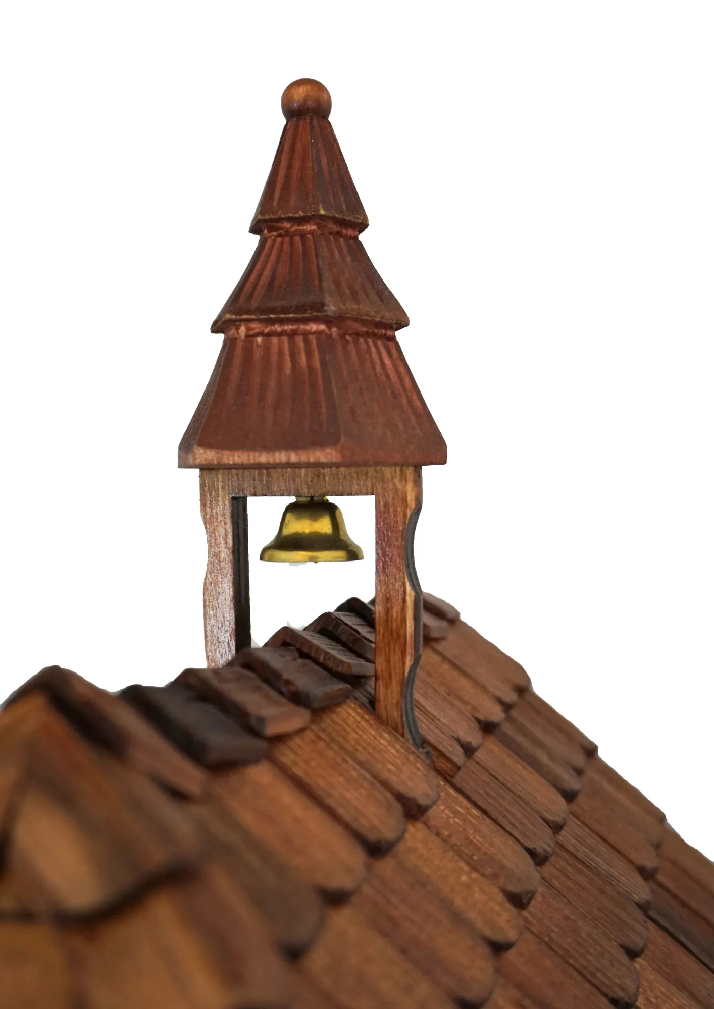 Cuckoo Clock  Kissing Kids  8 Day Movement with Music (5) Chalet shingle roof mechanical black forest cuckoo clock with presice attention to detail. The kids are turning their heads and kissing, water wheel turns and the dancers are dancing as the music is playing