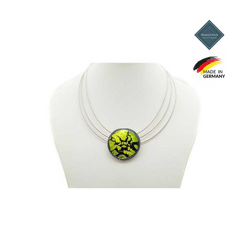 STERNEN GLAS | "Selene" 3 Tier Silver Plated Necklace STERNEN GLAS | "Selene" 3 Tier Silver Plated Necklace