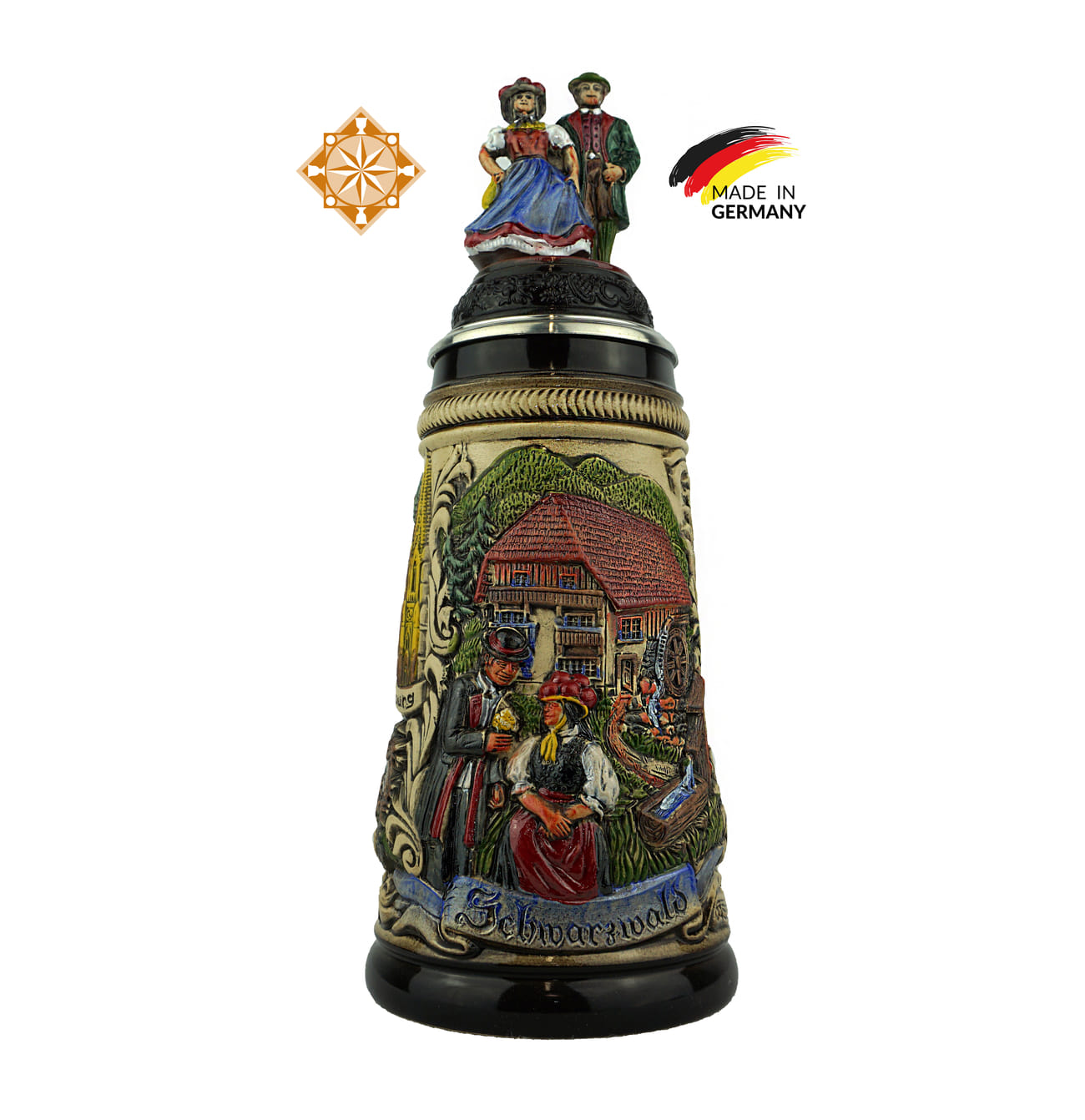 Beer Stein | Black Forest Couple Beer Stein | Black Forest Couple