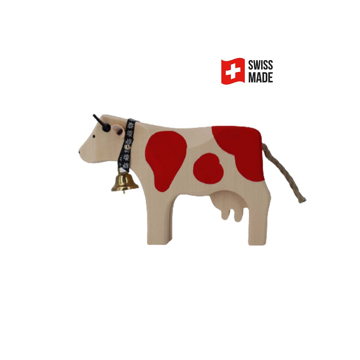 Wooden Figure | Cow | Red Wooden Figure | Cow | Red