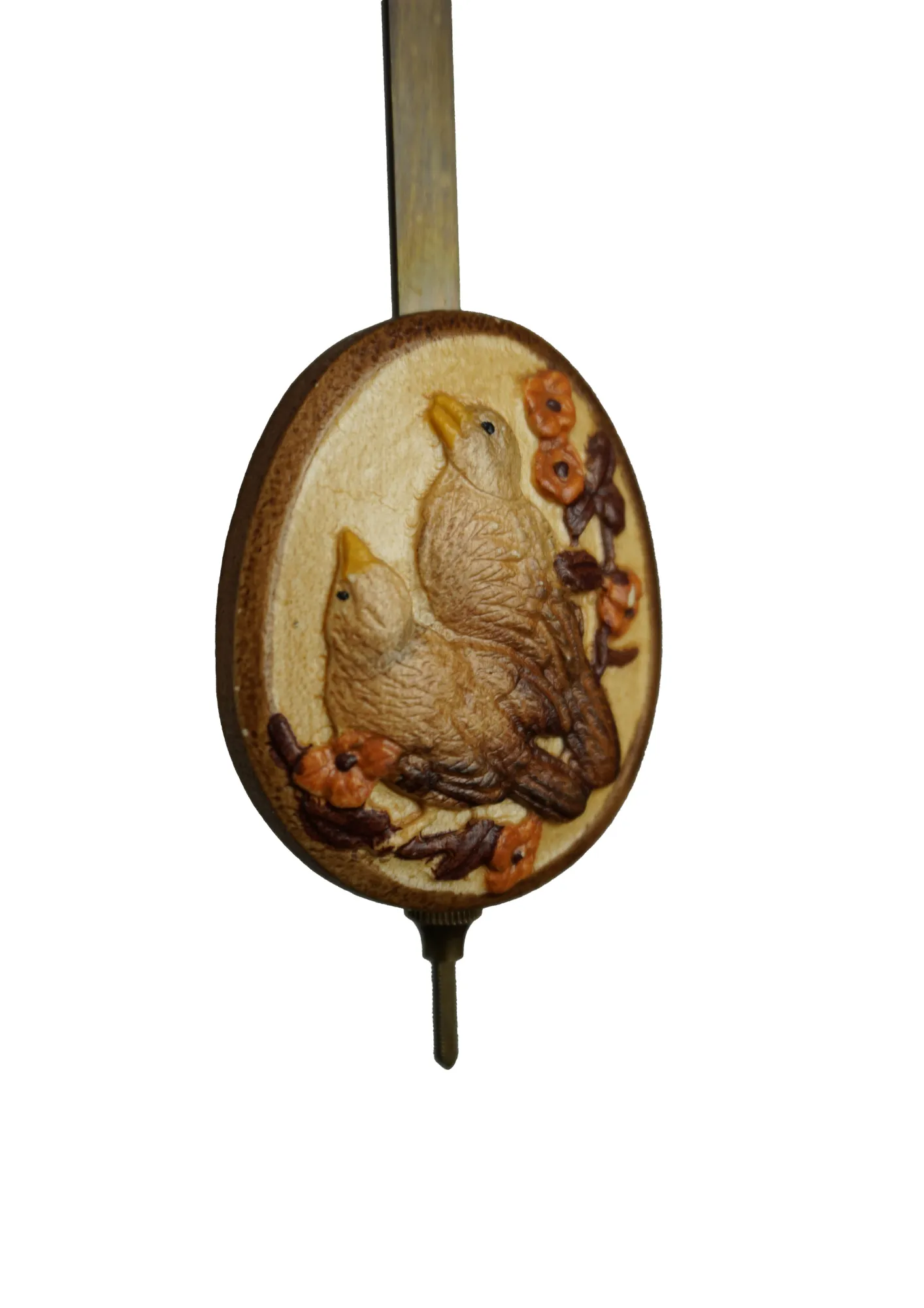 Cuckoo Clock  Wood Chopper  1 Day Movement with Music (3) chalet authentic black forest cuckoo clock with a red shingle roof and a wood chopper, as the music plays dancers dance, wood is being chopped and the water wheel turns, the clock is made by Hönes