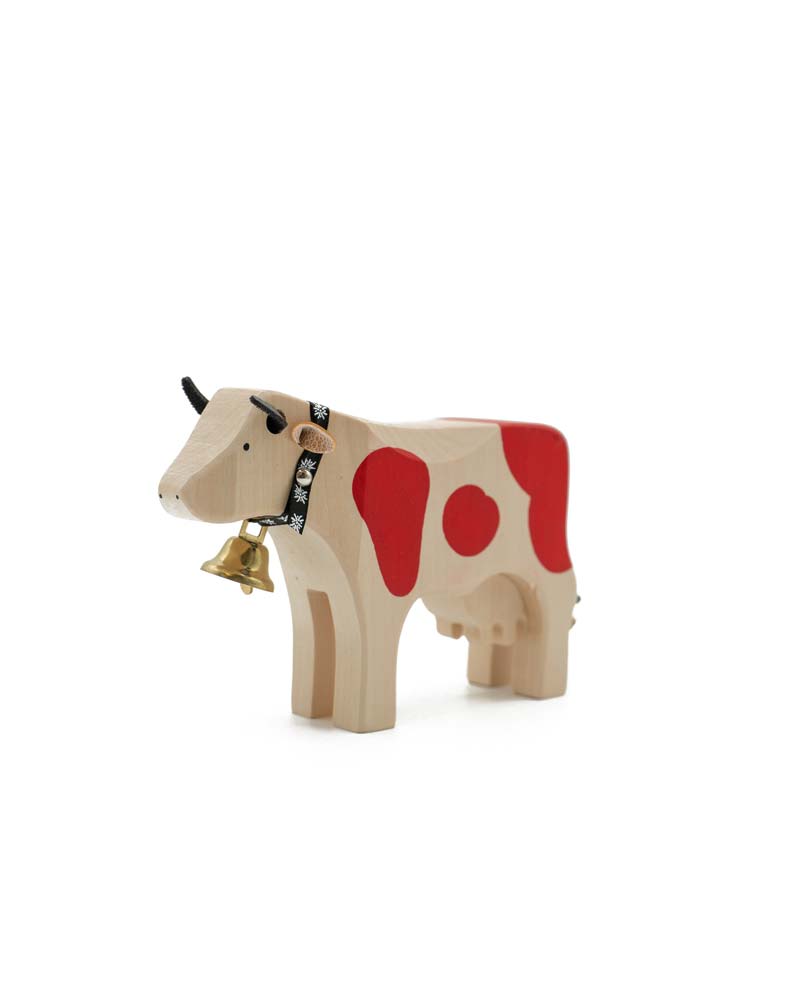 Wooden Figure | Cow | Red