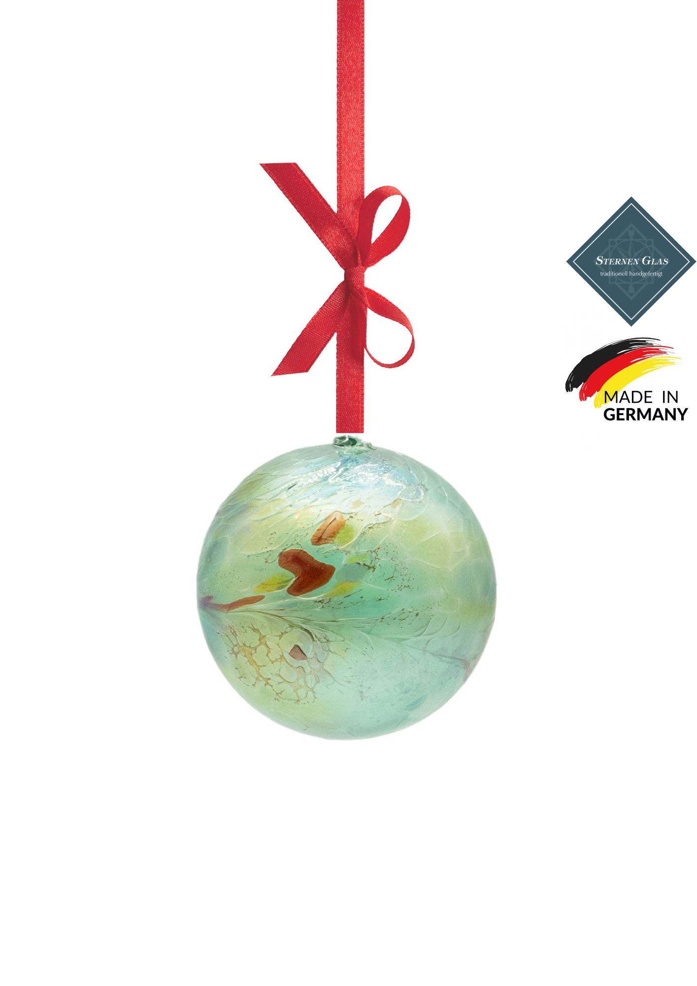 STERNEN GLAS | Decorative Sphere | Green 9cm