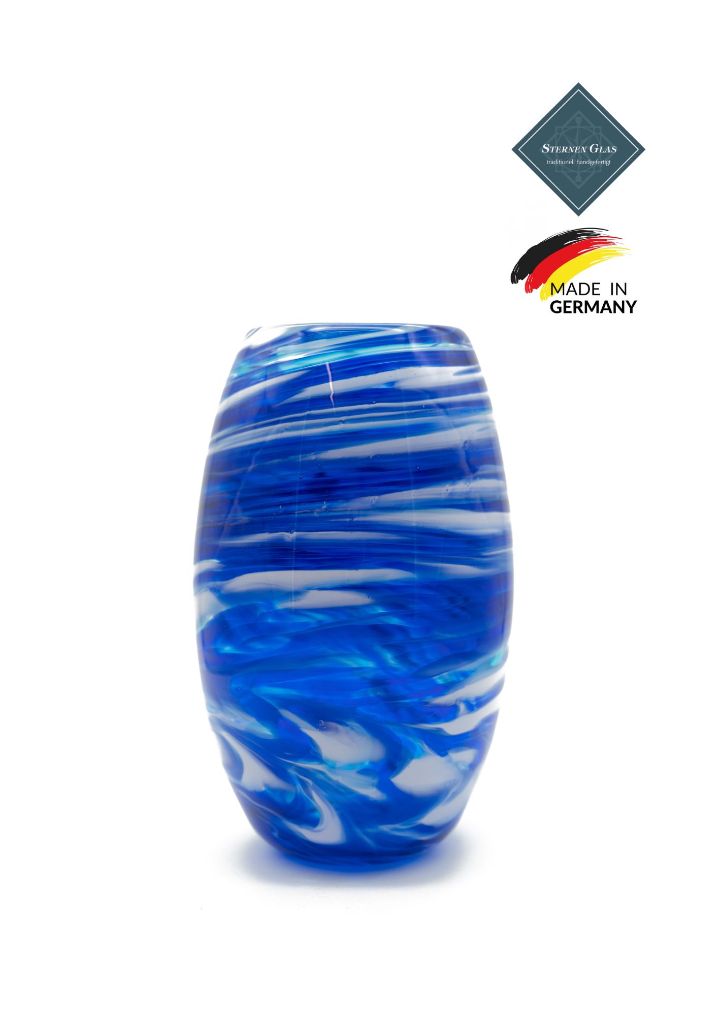 STERNEN GLAS | Olive Vase | Blue STERNEN GLAS | Olive Vase | Blue