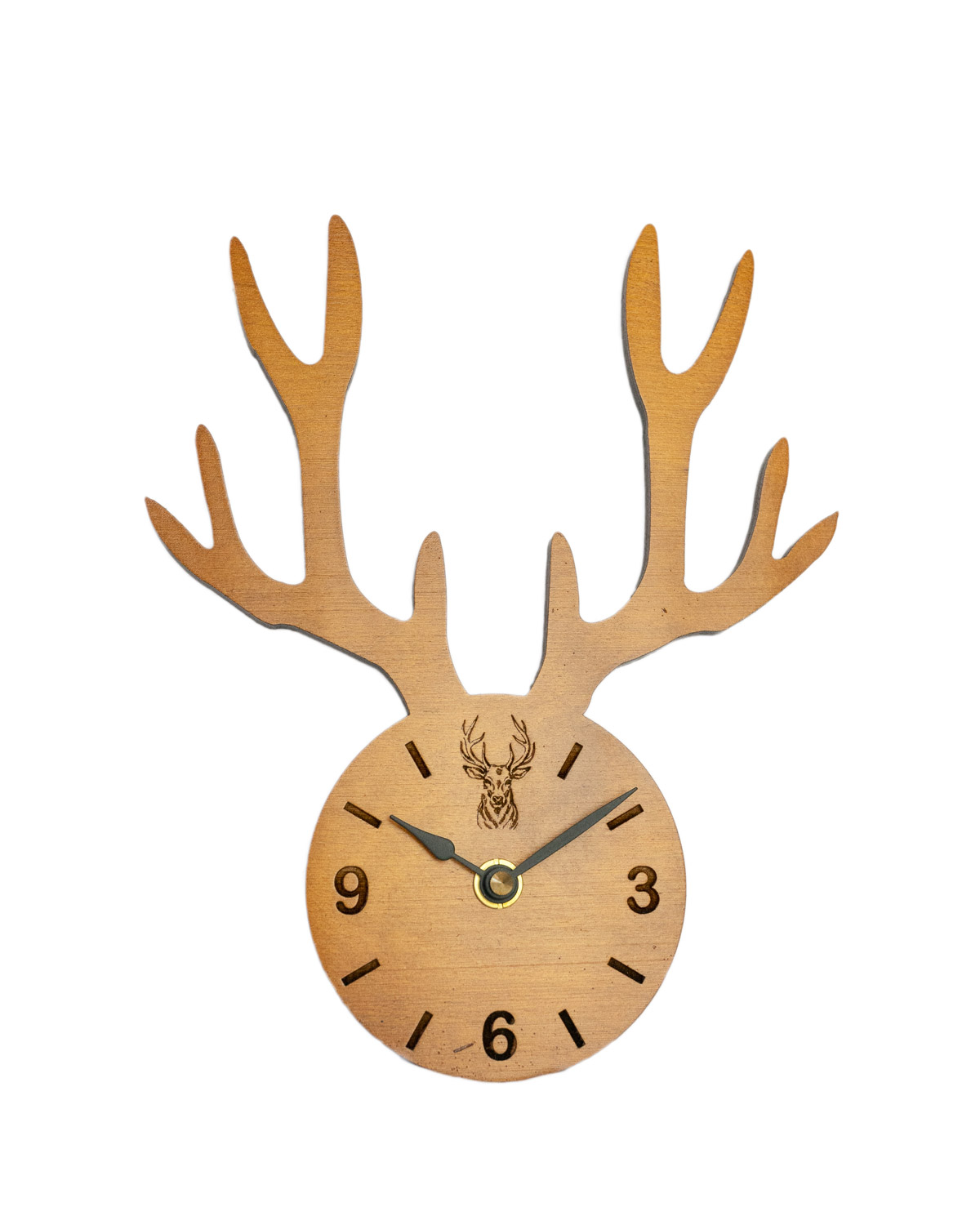Quartz Clock | Stag Antlers