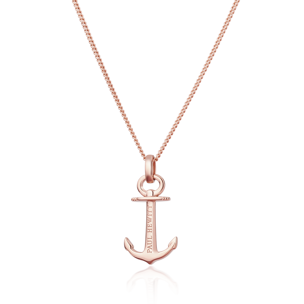 Anchor Spirit Necklace 925 Sterling Silver / Rose