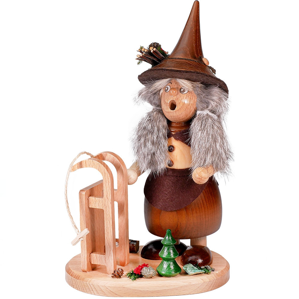 Smoker | Forest Gnome Lady with Sleighs Smoker | Forest Gnome Lady with Sleighs