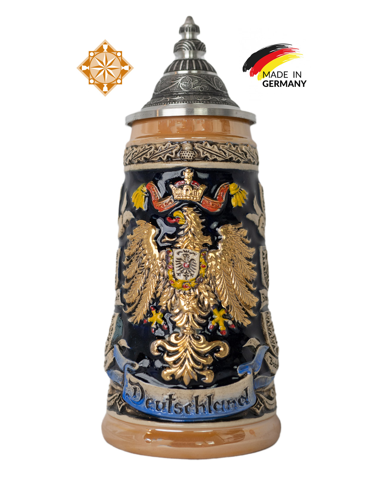 Beer Stein | German States | Colorful Beer Stein | German States | Colorful