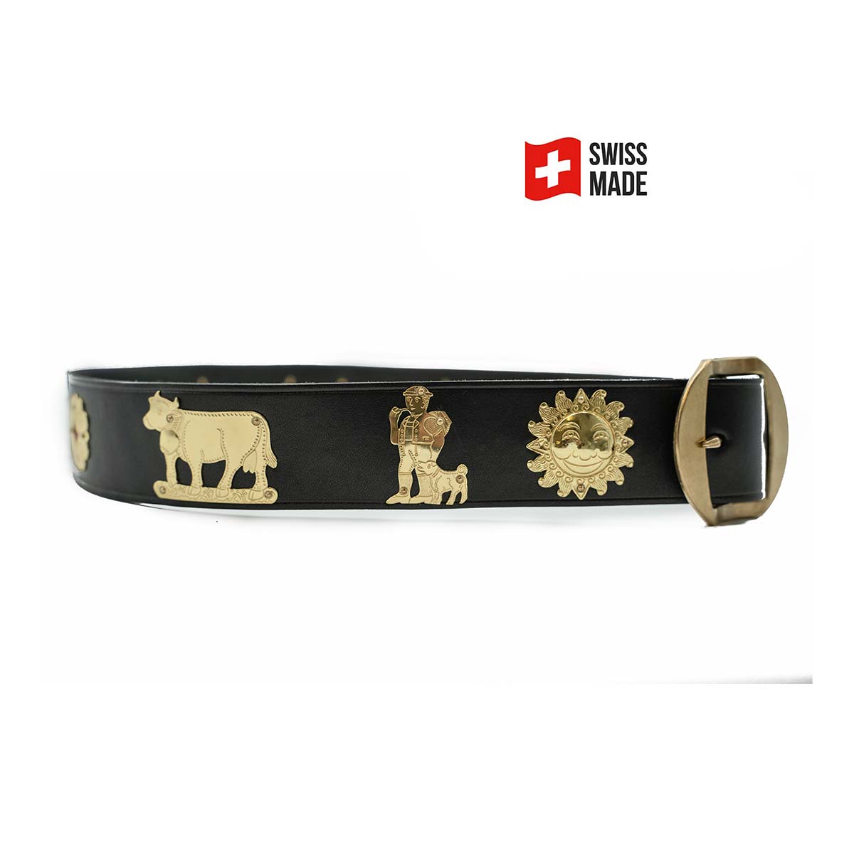Leather Belt | Brass Fittings | 110cm