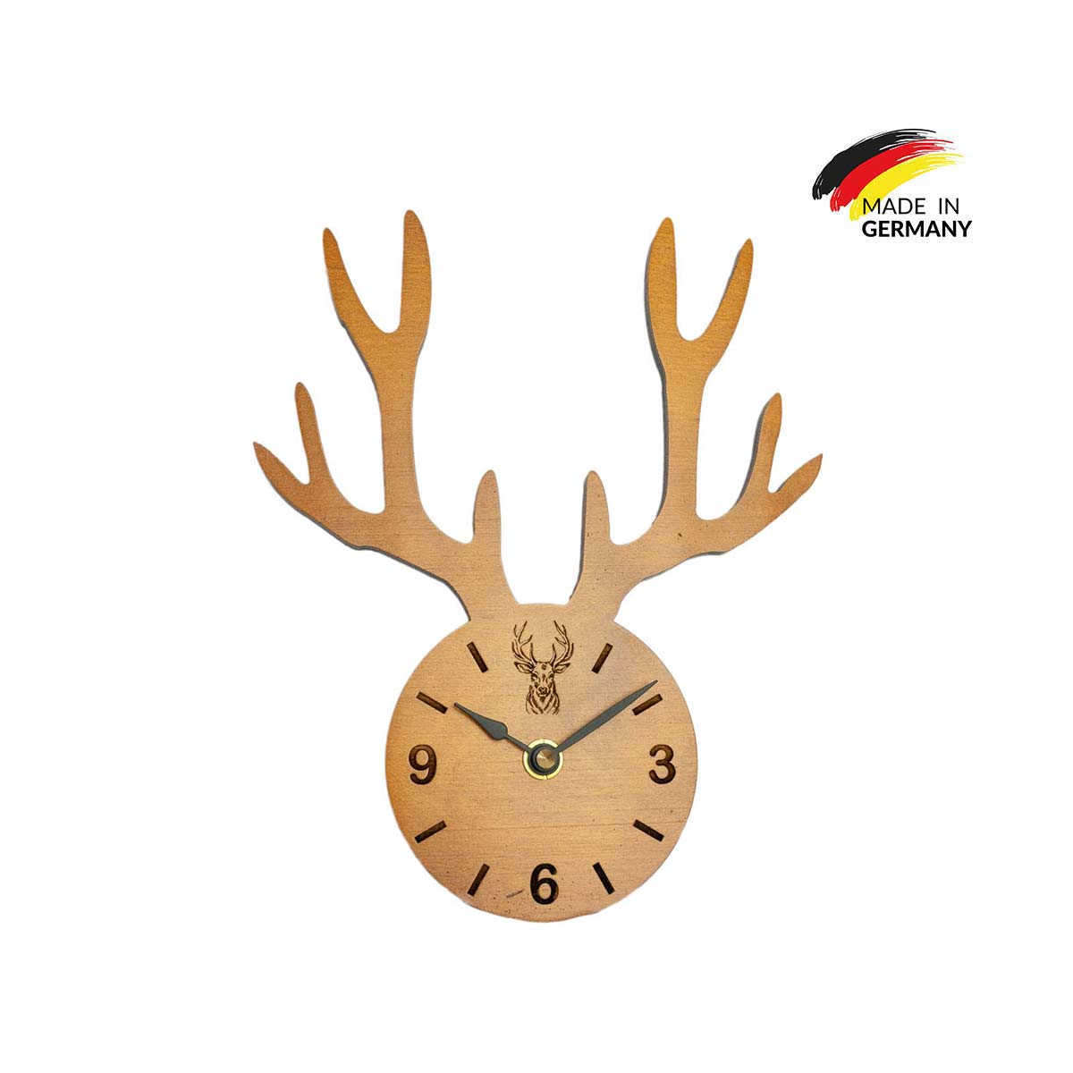 Quartz Clock | Stag Antlers Quartz Clock | Stag Antlers