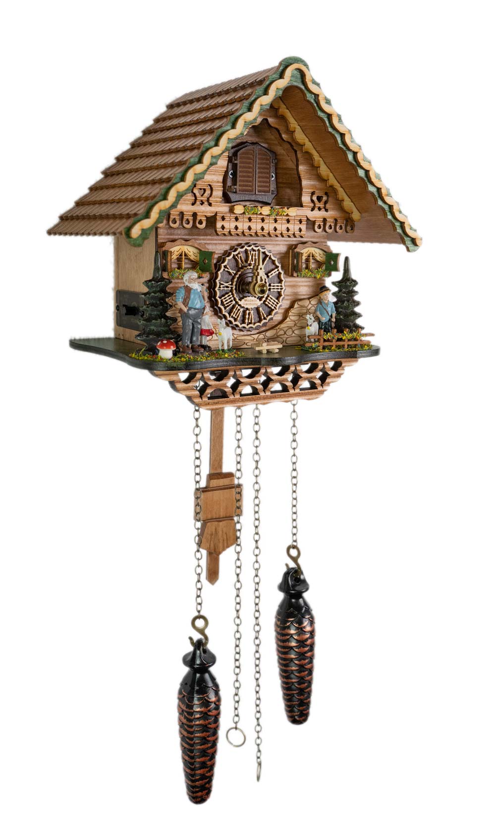 Cuckoo Clock | Black Forest Heidi House | Battery