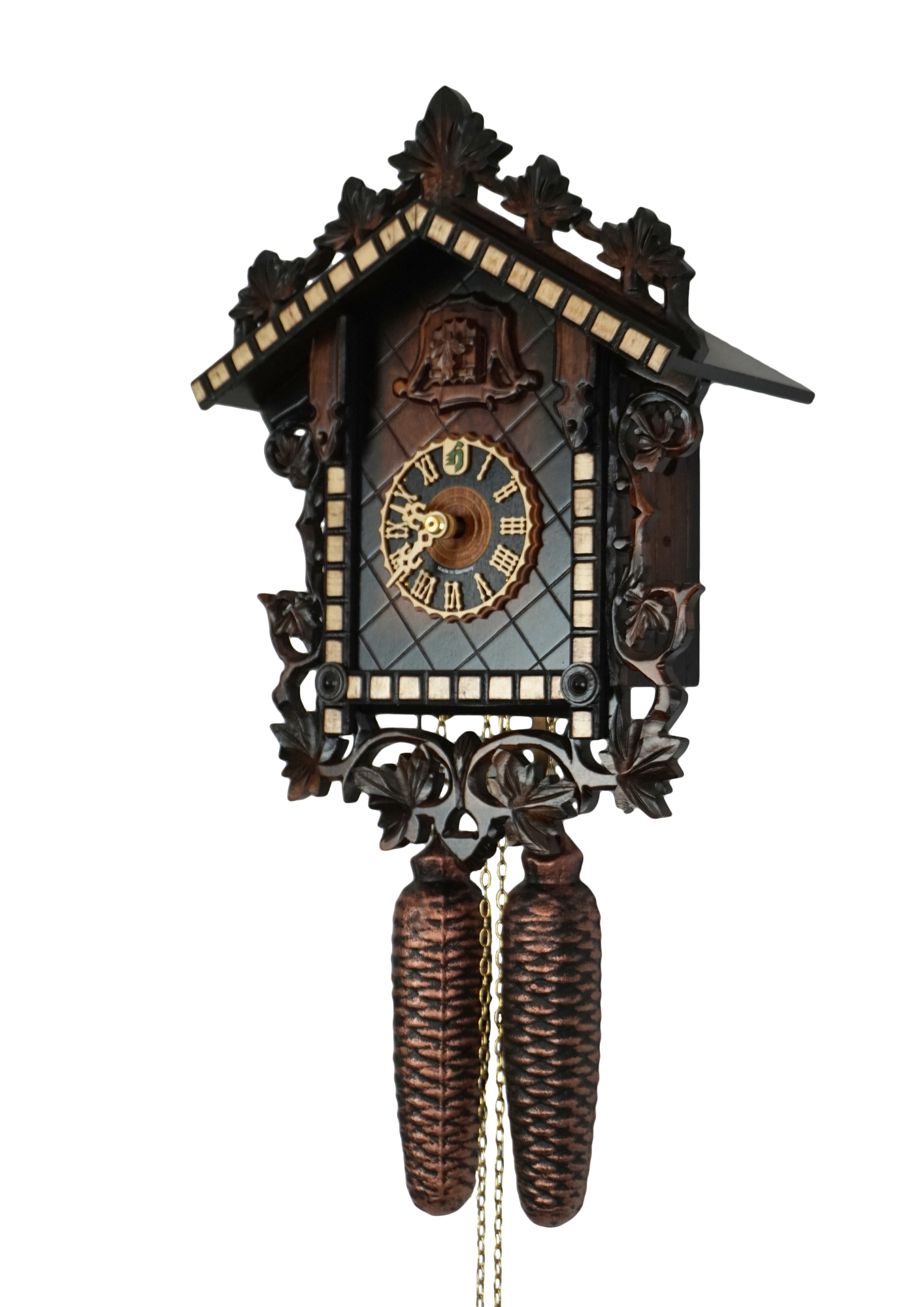 Cuckoo Clock  Train station Small  8 Day Movement (2) small authentic Black Forest mechanical cuckoo clock originaly designed for a cuckoo clock competition in 1860s, meant to represent the train station duing the German industrial revolution