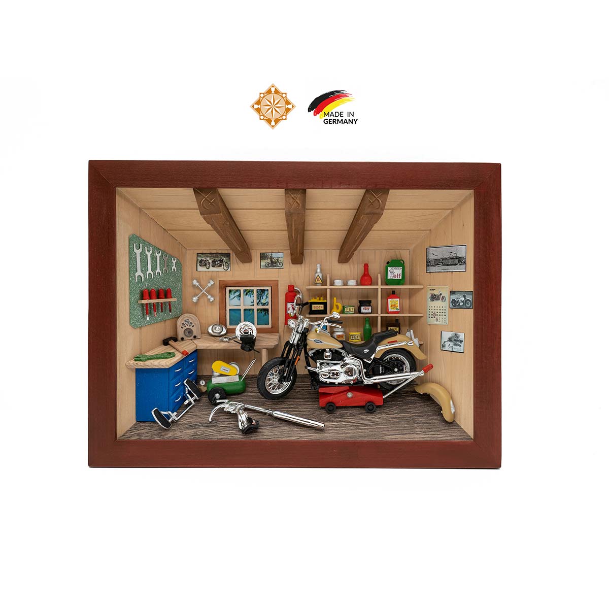 3D Wooden Picture | Motorbike Workshop 3D Wooden Picture | Motorbike Workshop