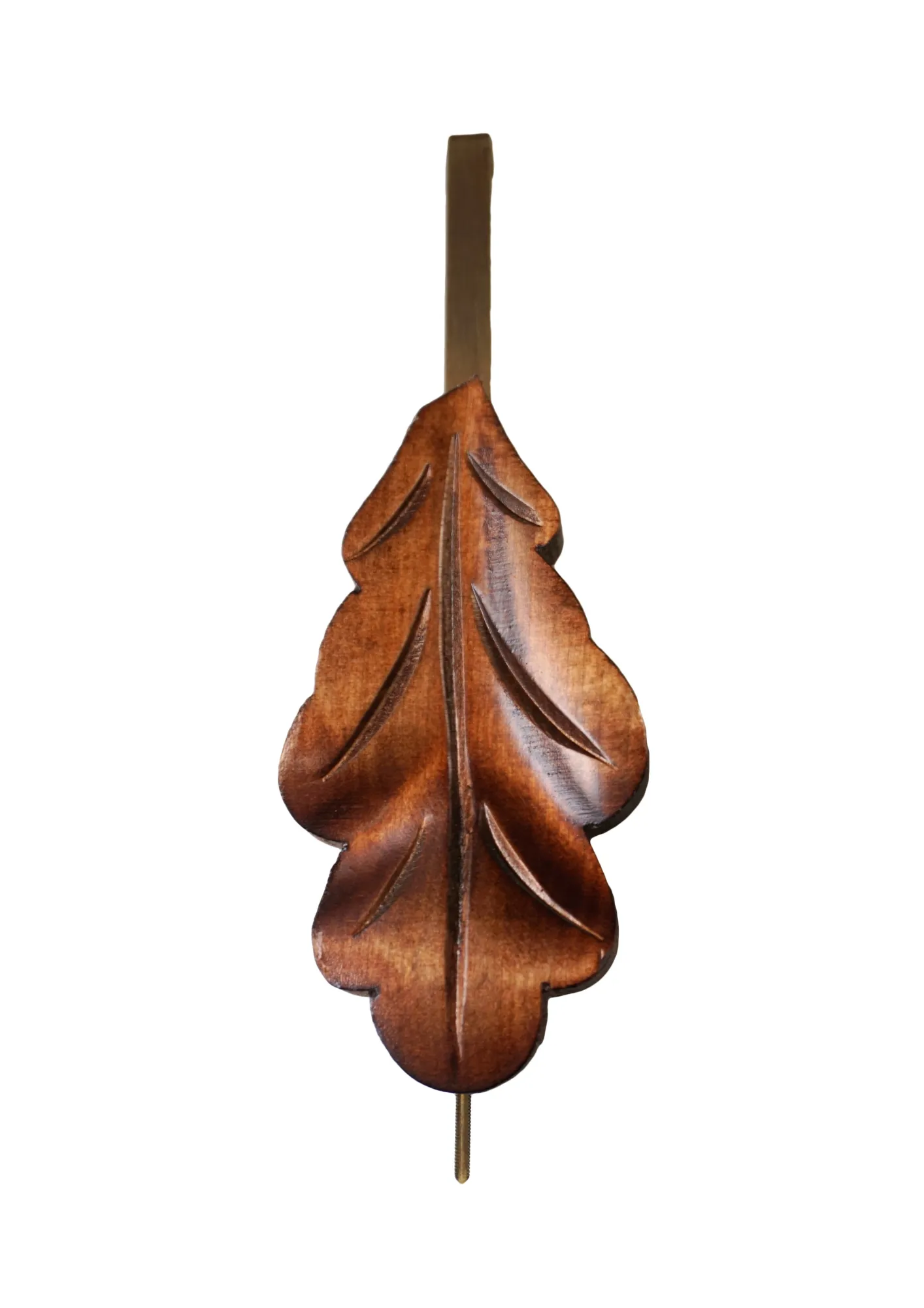 Cuckoo Clock  Hunter Clock  1 Day Movement (3) Hand carved traditional style brown mechanical black forest cuckoo clock with a hunting theme, decorated with deer head, rabbit and falcon