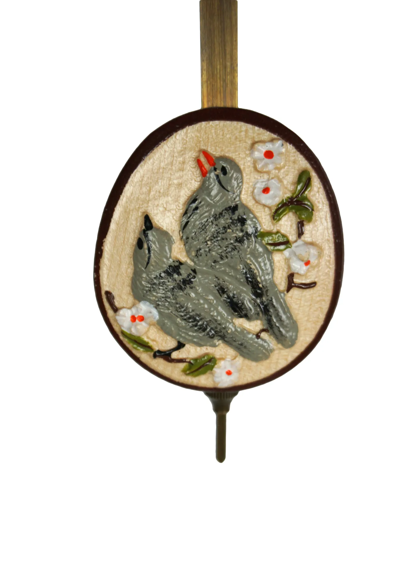 Cuckoo Clock  Bell Ringer  1 Day Movement  Music (3) Chalet style authentic mechanical black forest cuckoo clock with shingle roof, church tower bell and black forest lady wearing traditional clothing, the lady rings the bell together with the cuckoo sound, music plays dancers dance and water wheel turns