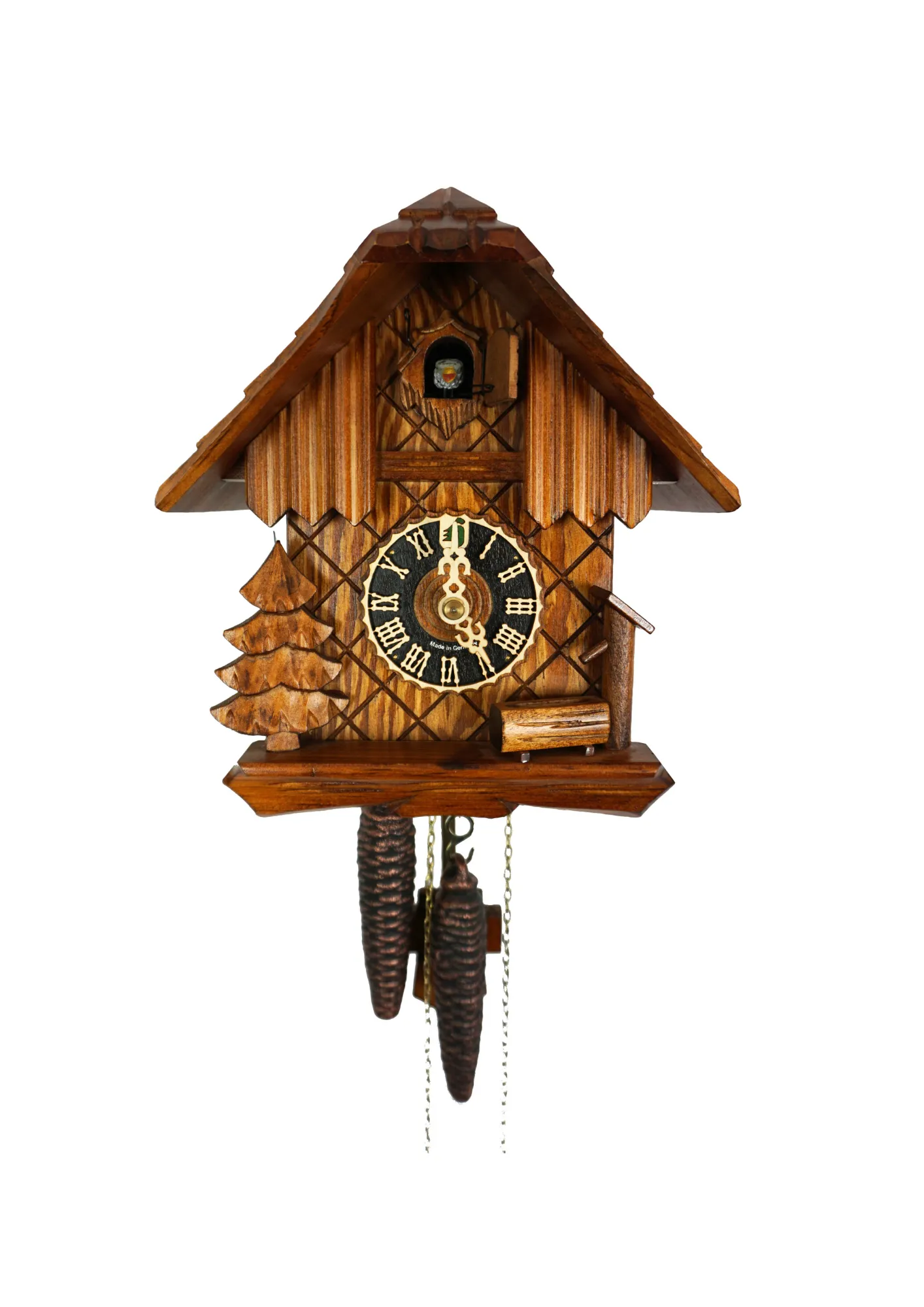 Cuckoo Clock  Forest Hut  1 Day Movement (1) Black Forest hut cuckoo clock sweet and small perfect gift or a souvenir made by Hönes