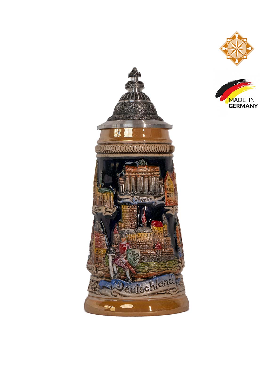 Beer Stein | German Knight & Cities | S Beer Stein | German Knight & Cities | S