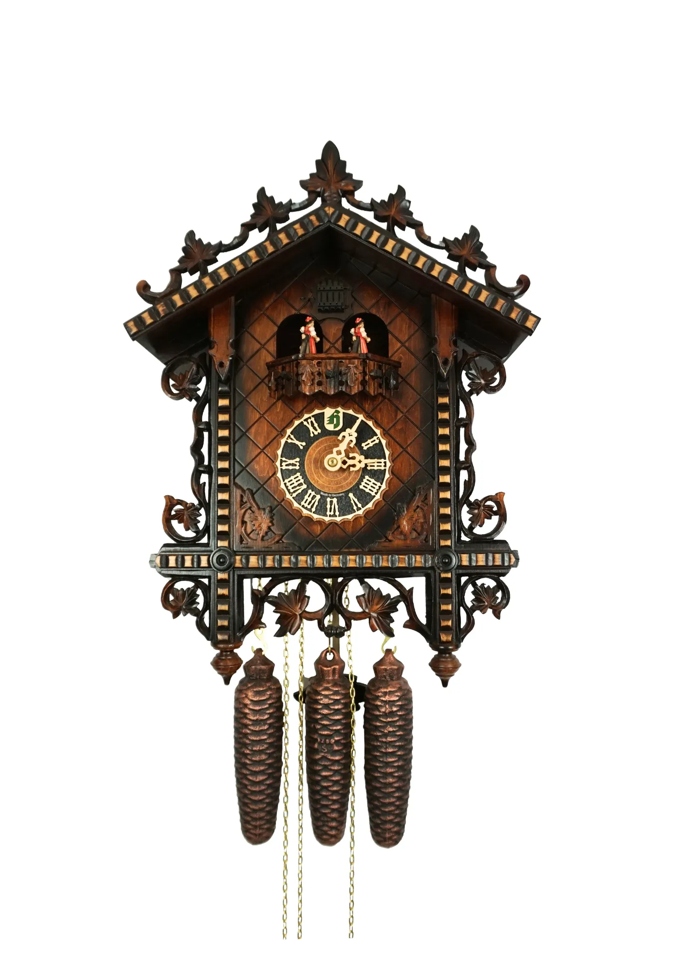Cuckoo Clock  Train Station  8 Day Movement with Music (1) Large sized authentic Black Forest mechanical cuckoo clock originaly designed for a cuckoo clock competition in 1860s, meant to represent the train station duing the German industrial revolution
